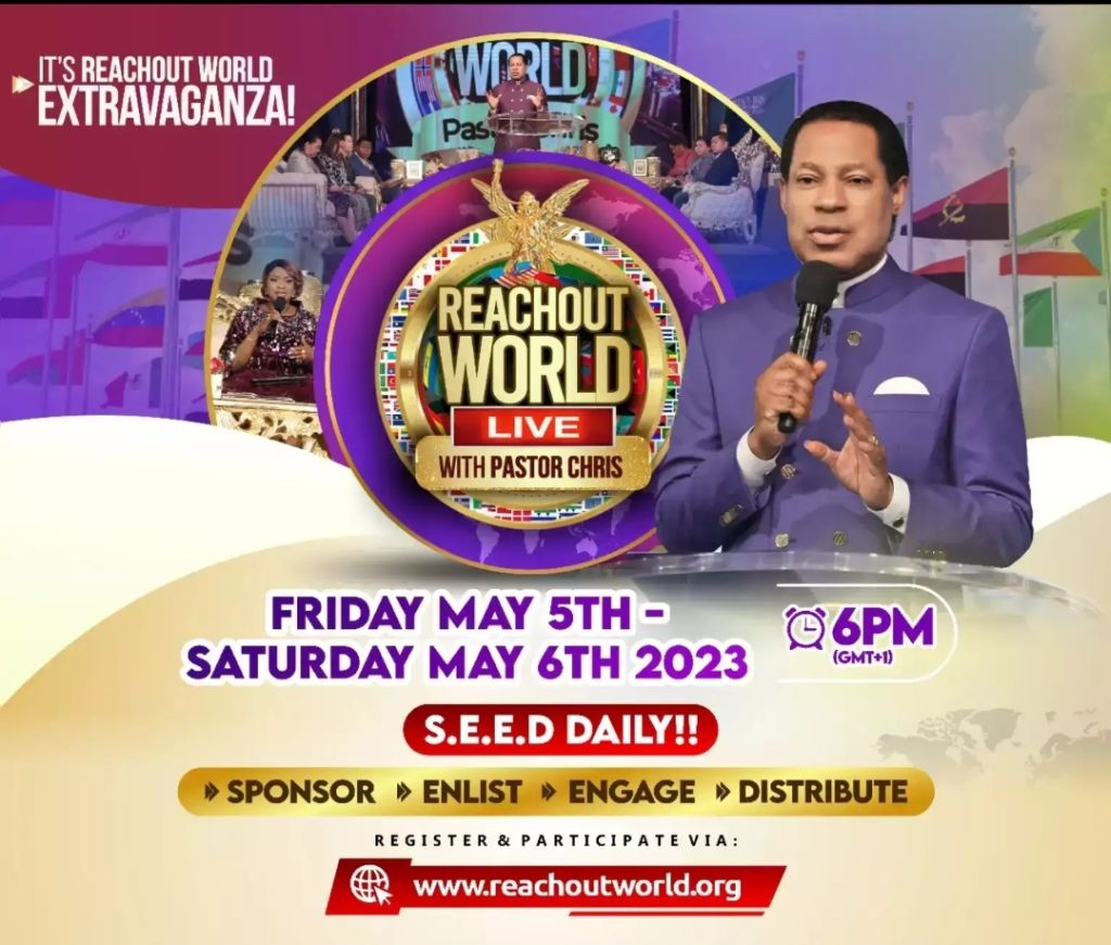 ReachOut World Extravaganza LIVE with Pastor Chris Takes Global Aiwaves Today 