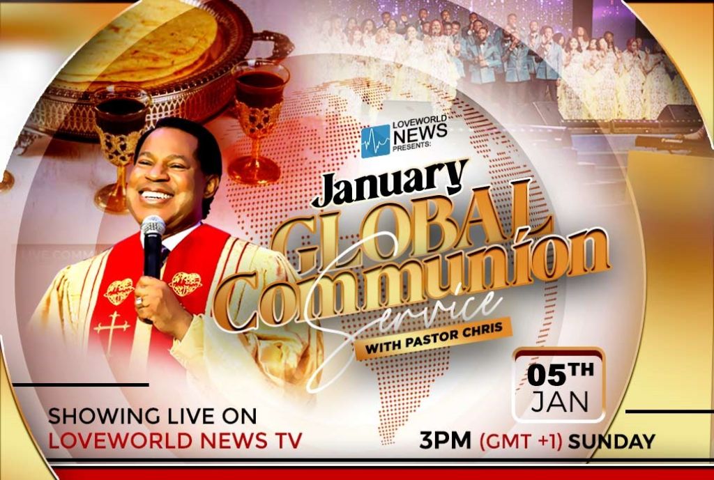First Global Communion Service with Pastor Chris in 2025 Beckons