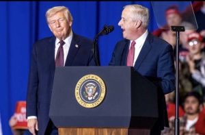 Trump campaigns in North Carolina for Senate candidate Michael Whatley