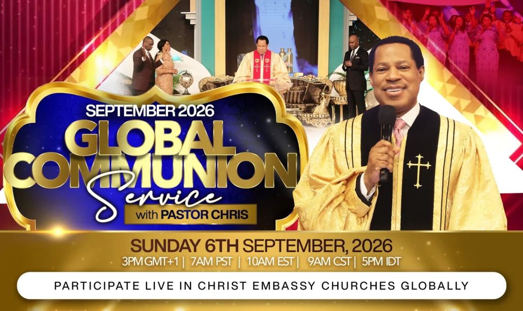 September Global Communion Service with Pastor Chris Set to Open Up the Final Quarter of the Year 